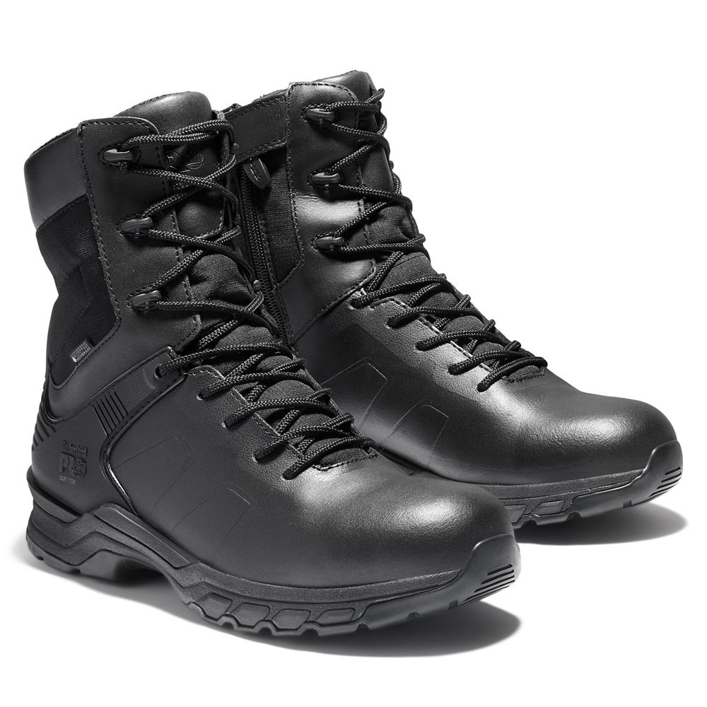 Botas de Trabajo Timberland Hombre Pro® Hypercharge 8\" Soft Toe Negras - Chile OWK-327495